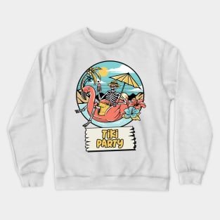 Tiki Party Crewneck Sweatshirt